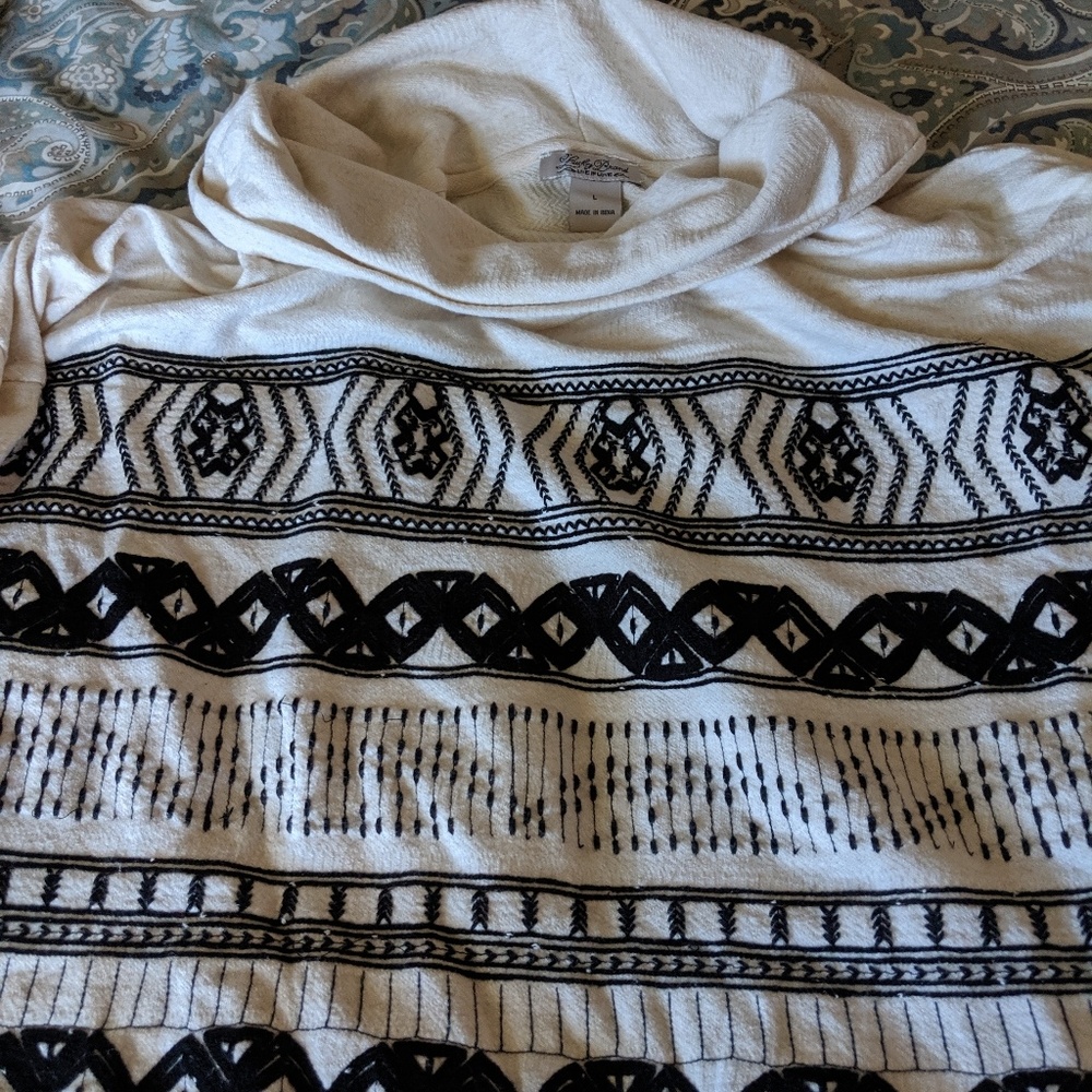 Worn Once! Lucky Brand cowl neck shirt